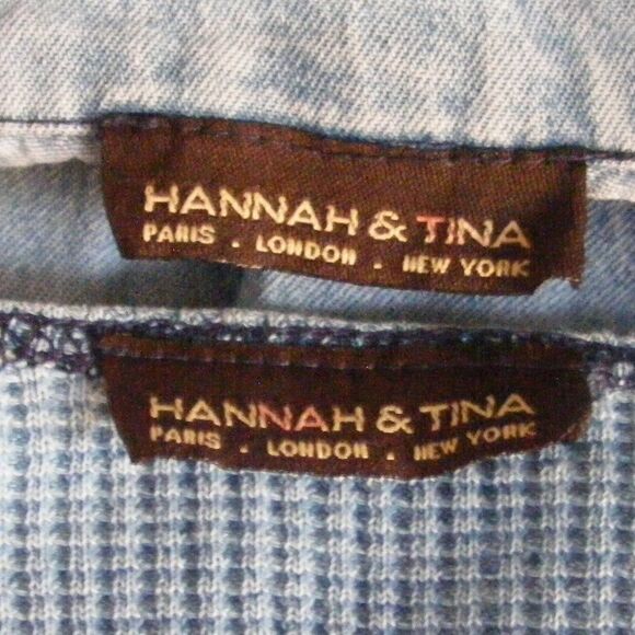 Hannah & Tina Dress Set, M, Vintage, Blue, Thermal/Chambray, Matching, Vest - Picture 8 of 13